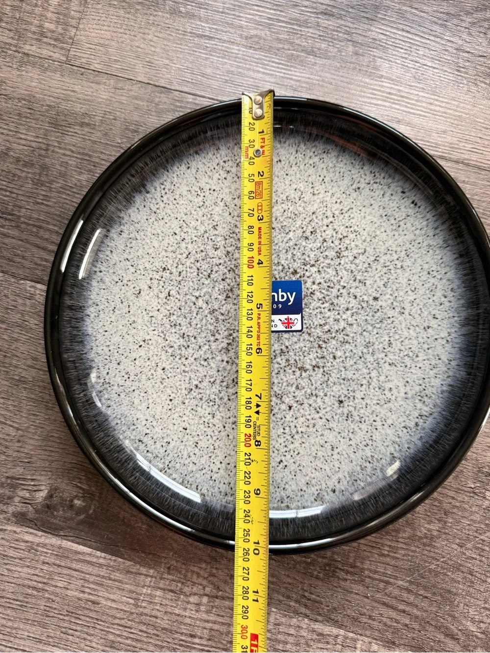 Denby Grey Speckle Glazed Dinner Plate - Grey